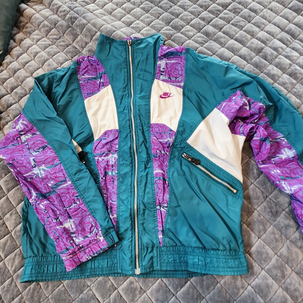 Nike Women's Teal and Purple Jacket